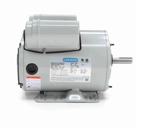 A009594.00 Leeson 1 1/2 hp 1800 RPM 115/230V 56H Frame TEAO 1-Phase Belt Drive Farm Motor